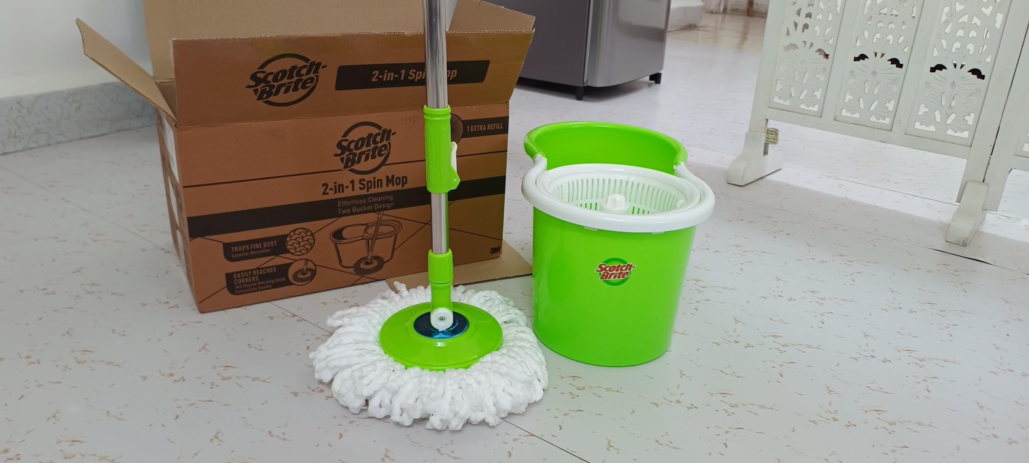 Scotch-Brite 2-in-1 Bucket Spin Mop