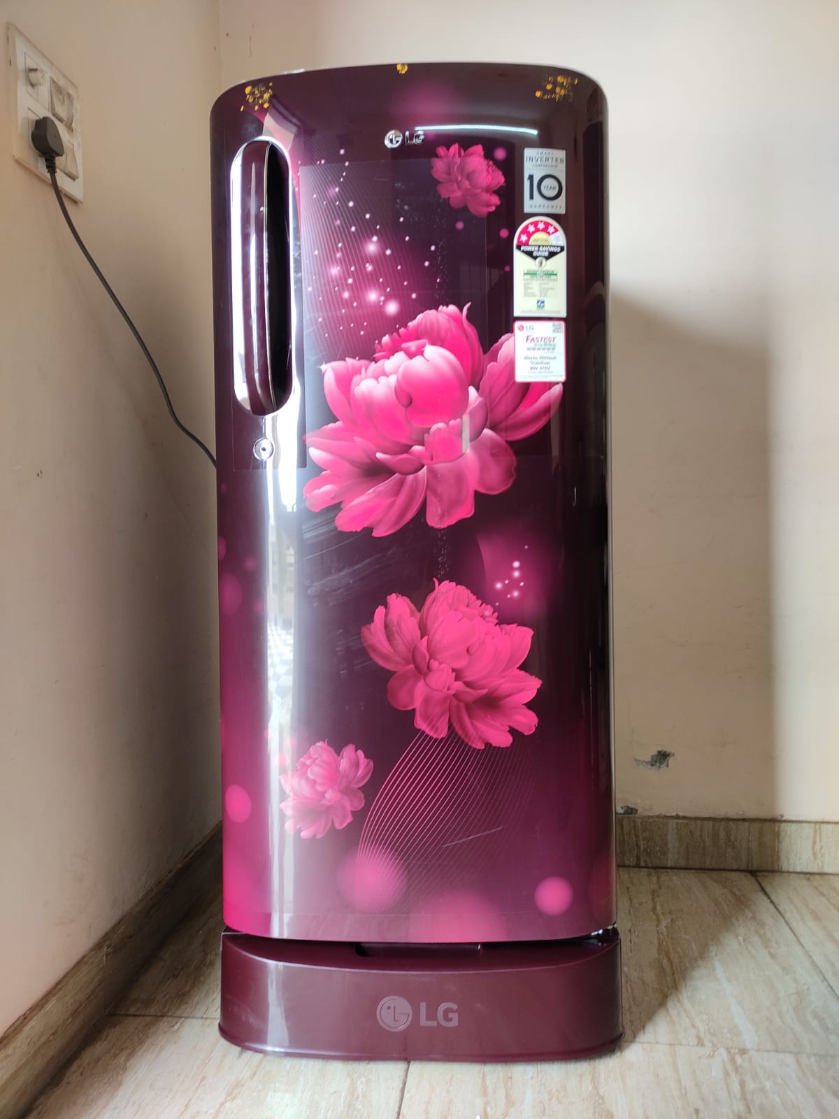 LG 185L 4 Star Single Door Refrigerator